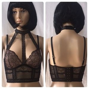 New VS Very Sexy Crochet Lace Choker Bra Crop Top
